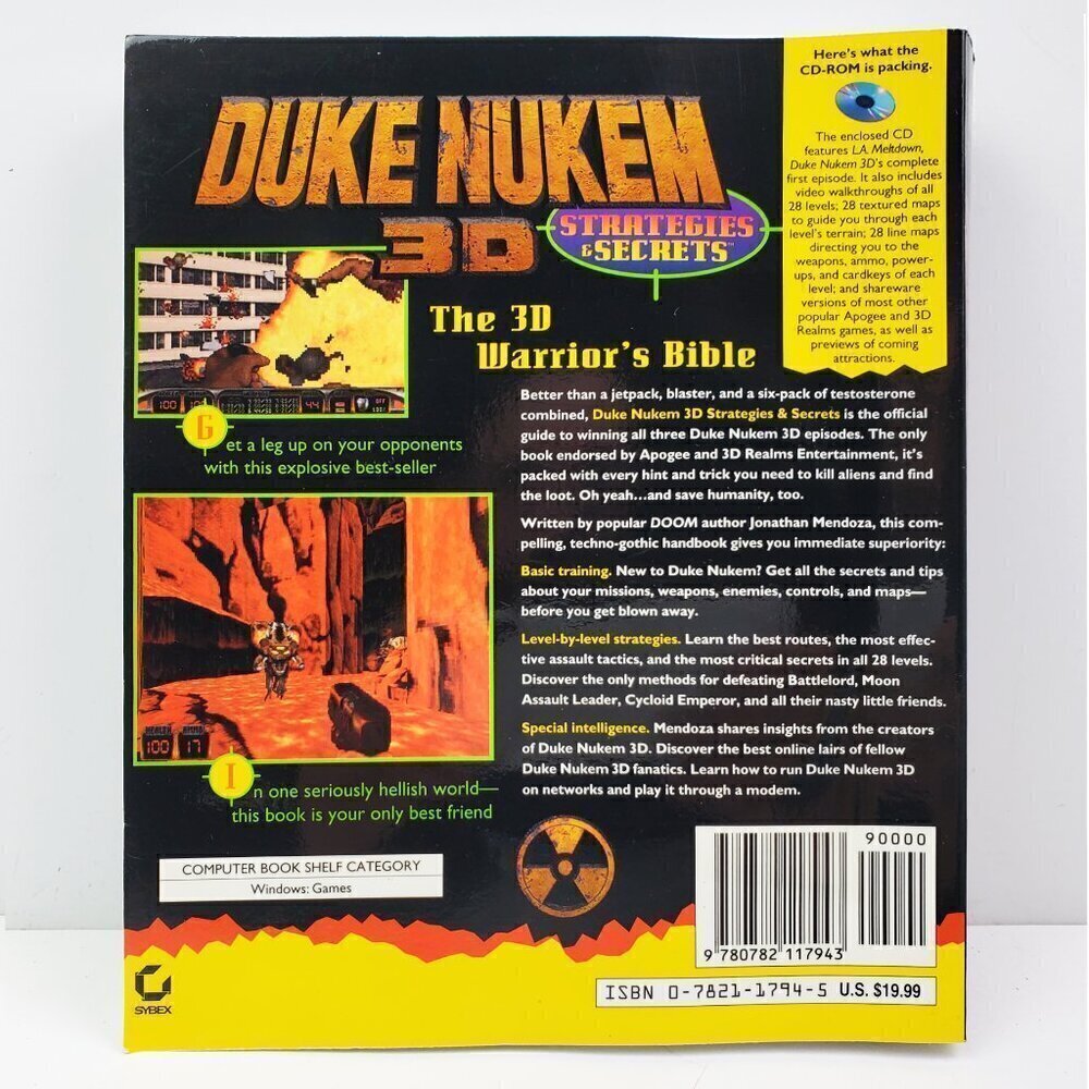 Duke Nukem 3D Book Official Strategies Secrets by Mendoza w/ CD-ROM 1996 - Picture 3 of 10